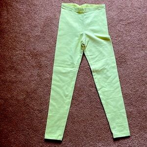Neon yellow leggings